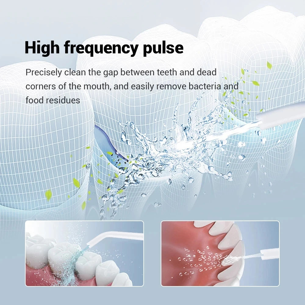 YOUPIN Oral Irrigator Water Flosser Electric Dental Whitening USB Rechargeable Gums Care Portable Jet Tooth Scaler MI NEW