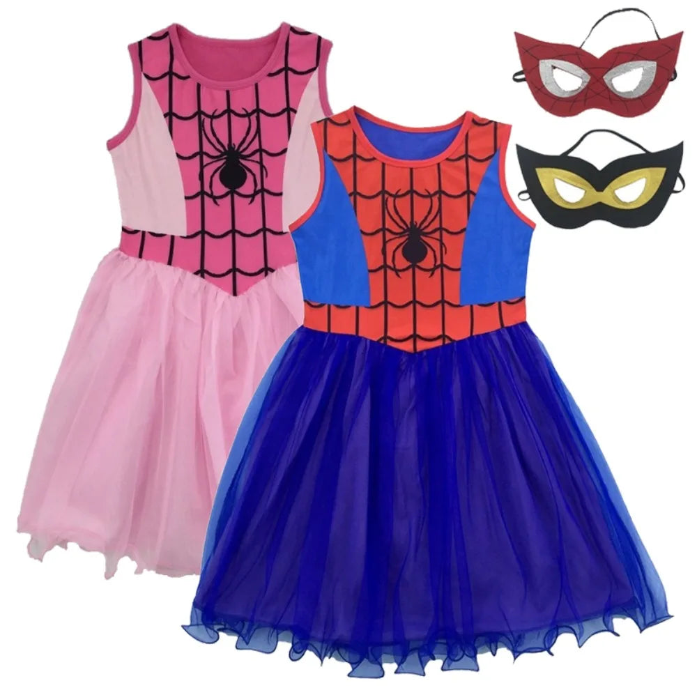 Hot girl children's costume cosplay costume cool 3-12-year-old children's Christmas costume Halloween little girl pink dress new