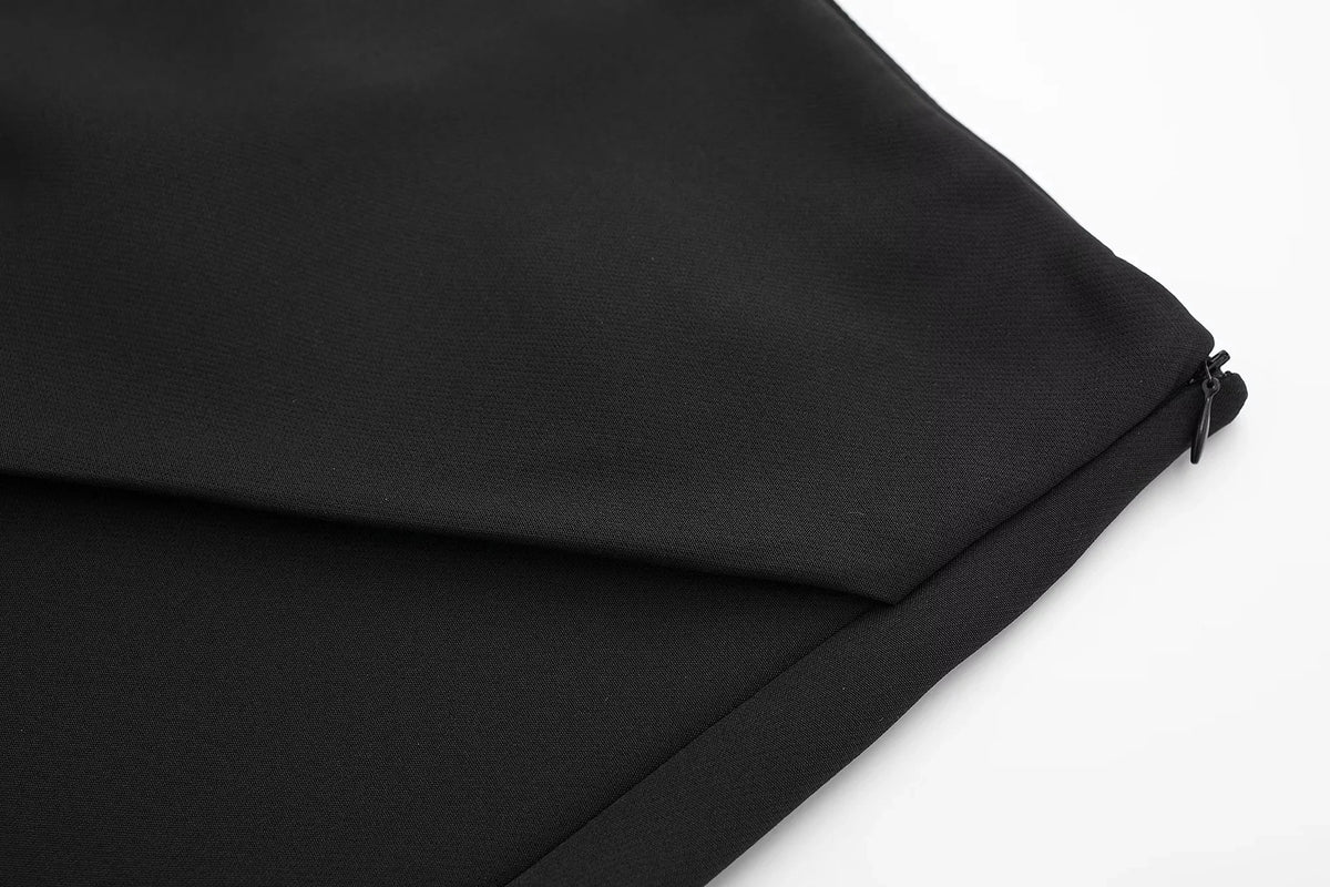 MUJER Black Skirt Shorts Women High Waist Mini Skirt Shorts Woman Fashion Asymmetric Skort For Women 2025 Summer Short Skirts