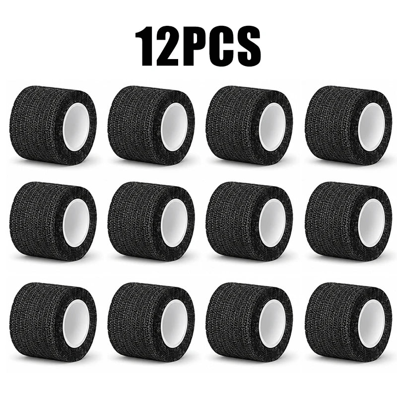 12/6/3pcs Tattoo Grip Cover Wrap Tape Self-Adhesive Breathable Elastic Bandage Waterproof Athletic Bandage Wraps Accessories