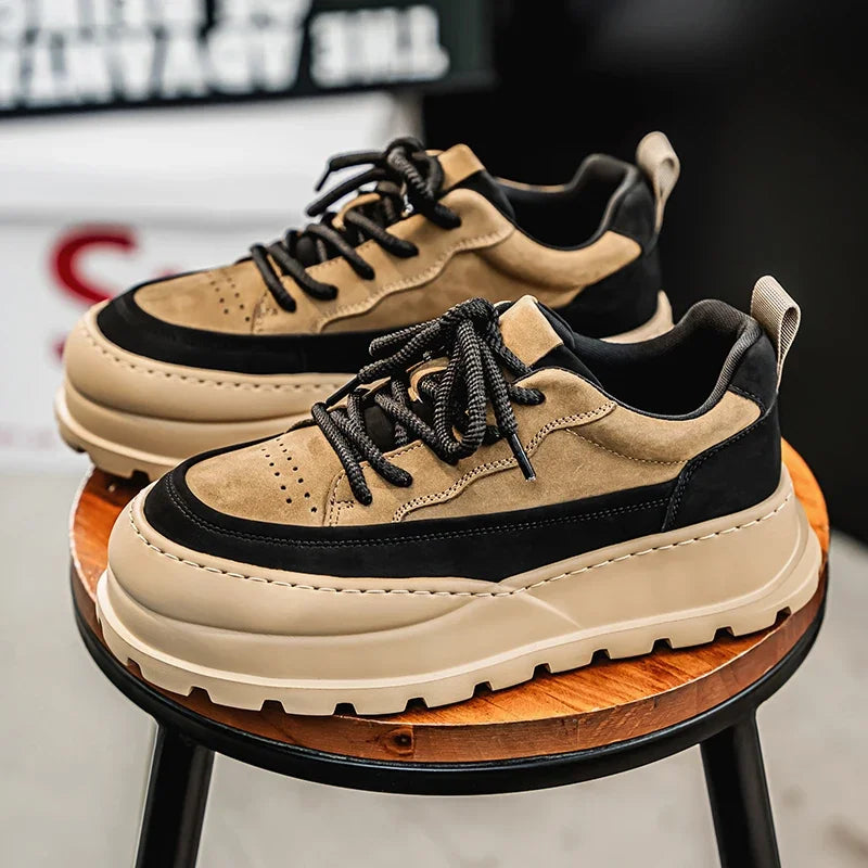 Loafers Casual Sneaker Thick Bottom Men's Sneakers Fashion Sports and Leisure Wear-resistant Shoes for Men Soft and Comfortable