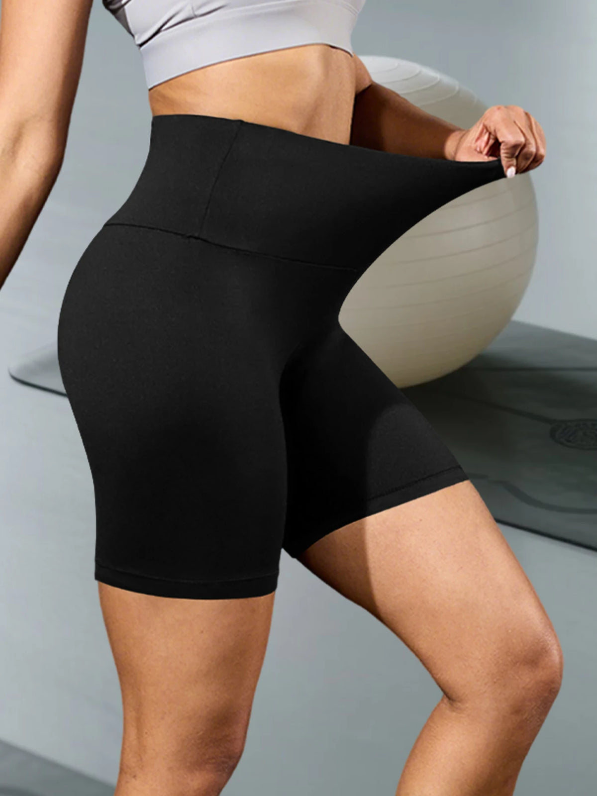 Women's High Waisted Biker Shorts Super Soft Tummy Control No See Through Workout Yoga Running Athletic Push Up Gym Fitness