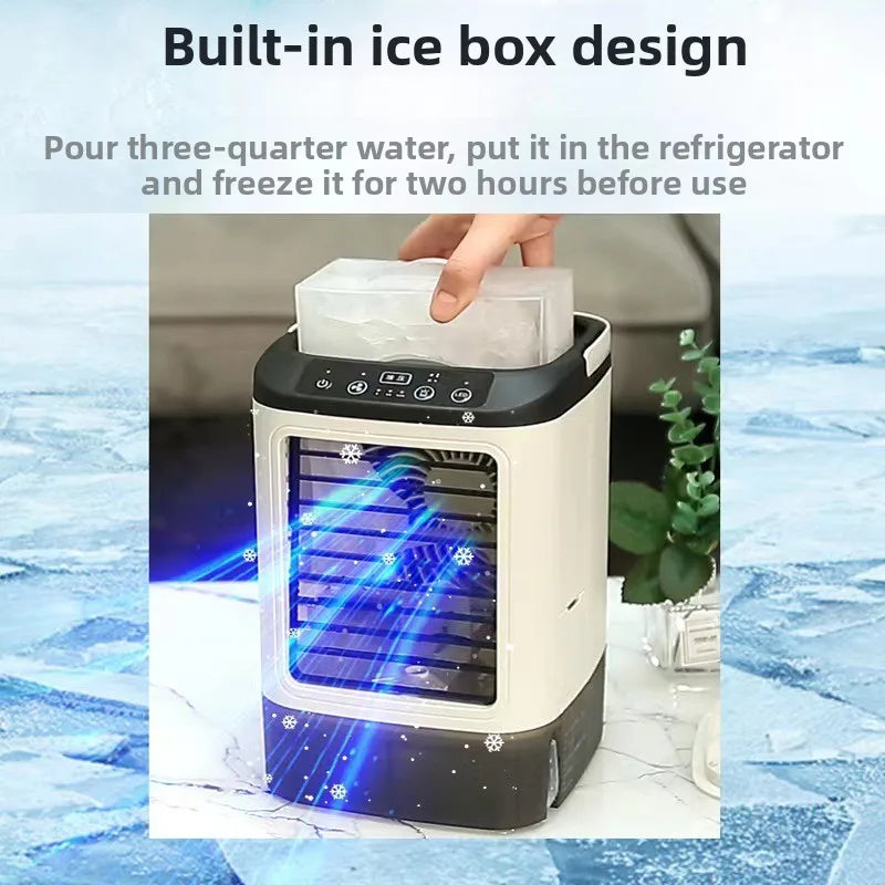 DurableNew Household Mini Air Conditioning Fan USB Office Refrigeration Humidification Atomization Cooling Fan Portable Mobile C