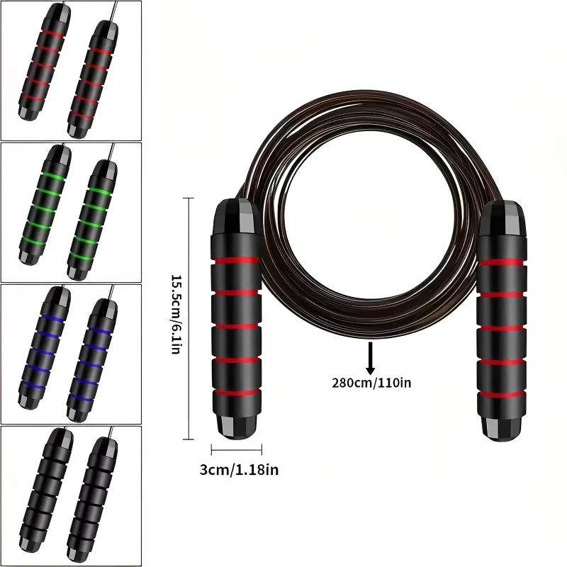 The New Jump Rope Steel Wire Skipping Exercise Adjustable Jumping Fitness Workout Training Home Sport Equipment Tangle-Free