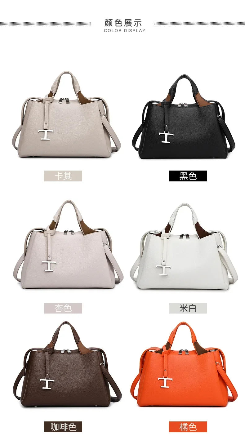 Luxury leisure travel zipper shoulder bag, high-quality design handbag, classic and trendy women's backpack