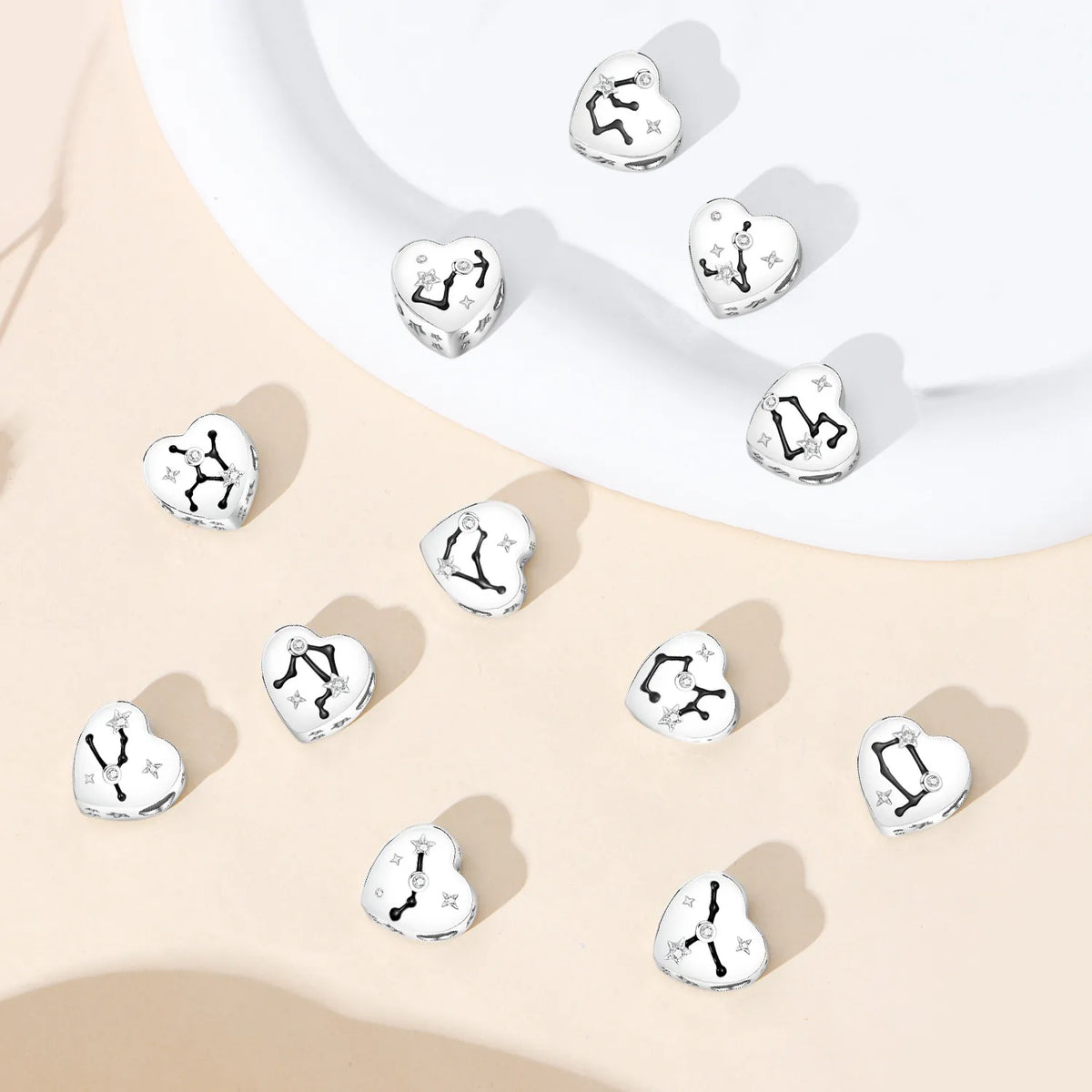Hot Sale 925 Sterling Silver 12 Constellation Charm Beads Fit 3mm Original Bracelet Necklace Fashion Jewelry Birthday Gifts 2026