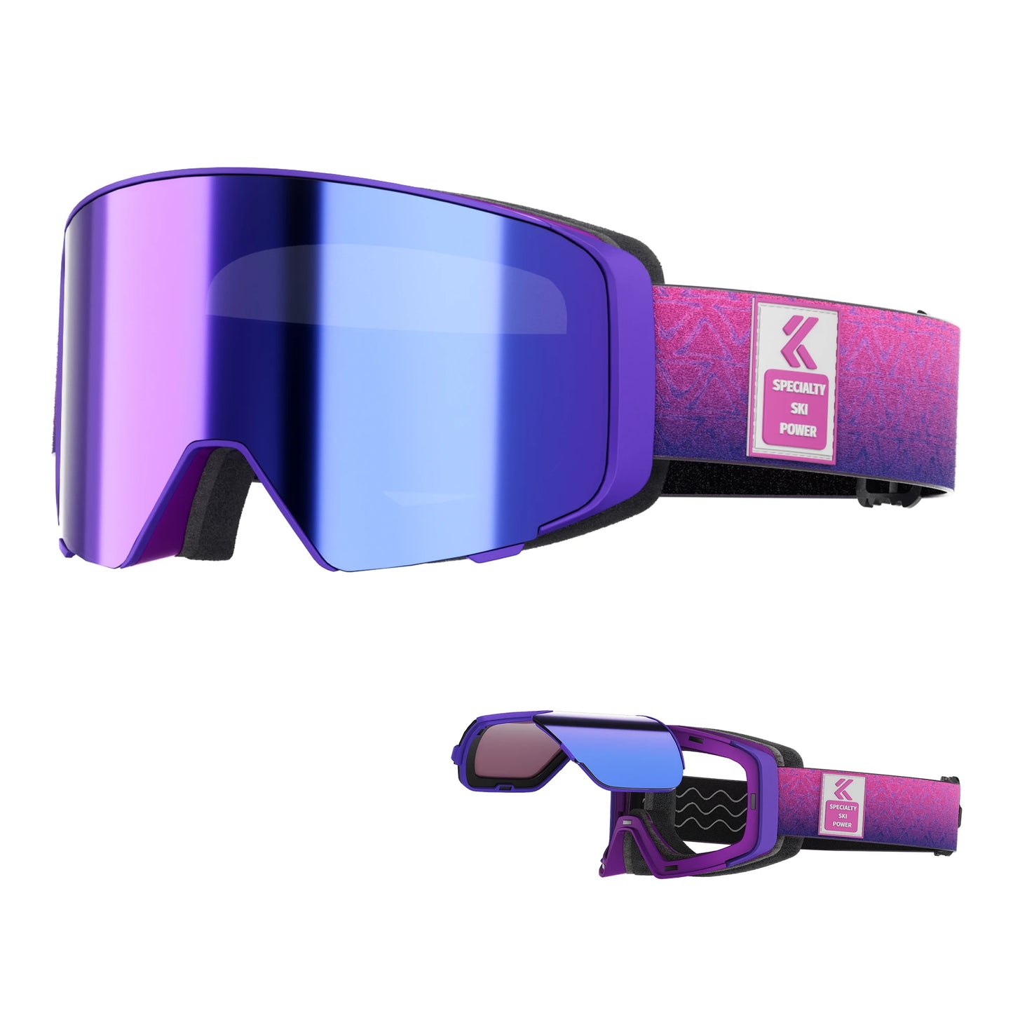 Kapvoe Photochromic Snow Goggles Ski Snowboard Anti-Fog Mask for Men Women Eyewear UV400 Protection Glasses Snowmobile Winter