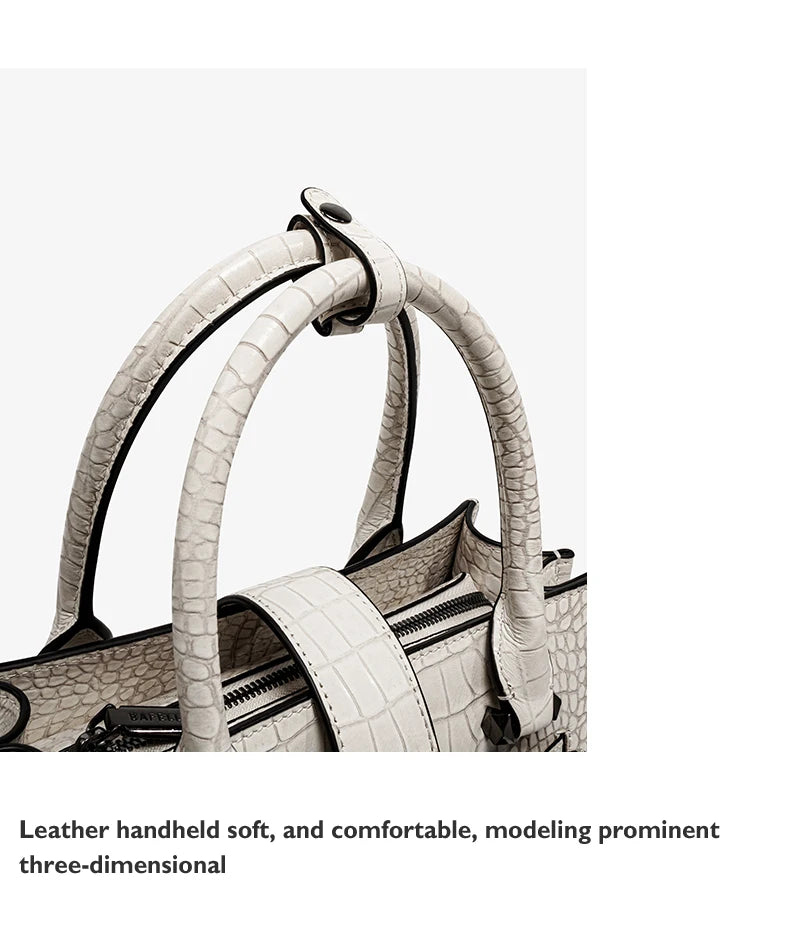 2026 NEW WOMEN'S HANDBAGS BUSINESS LADY GENUINE LEATHER ORIGINAL LUXURY BRAND DESIGNER OFFICE FEMALE BAGS CROSSBODY CAT PURSE