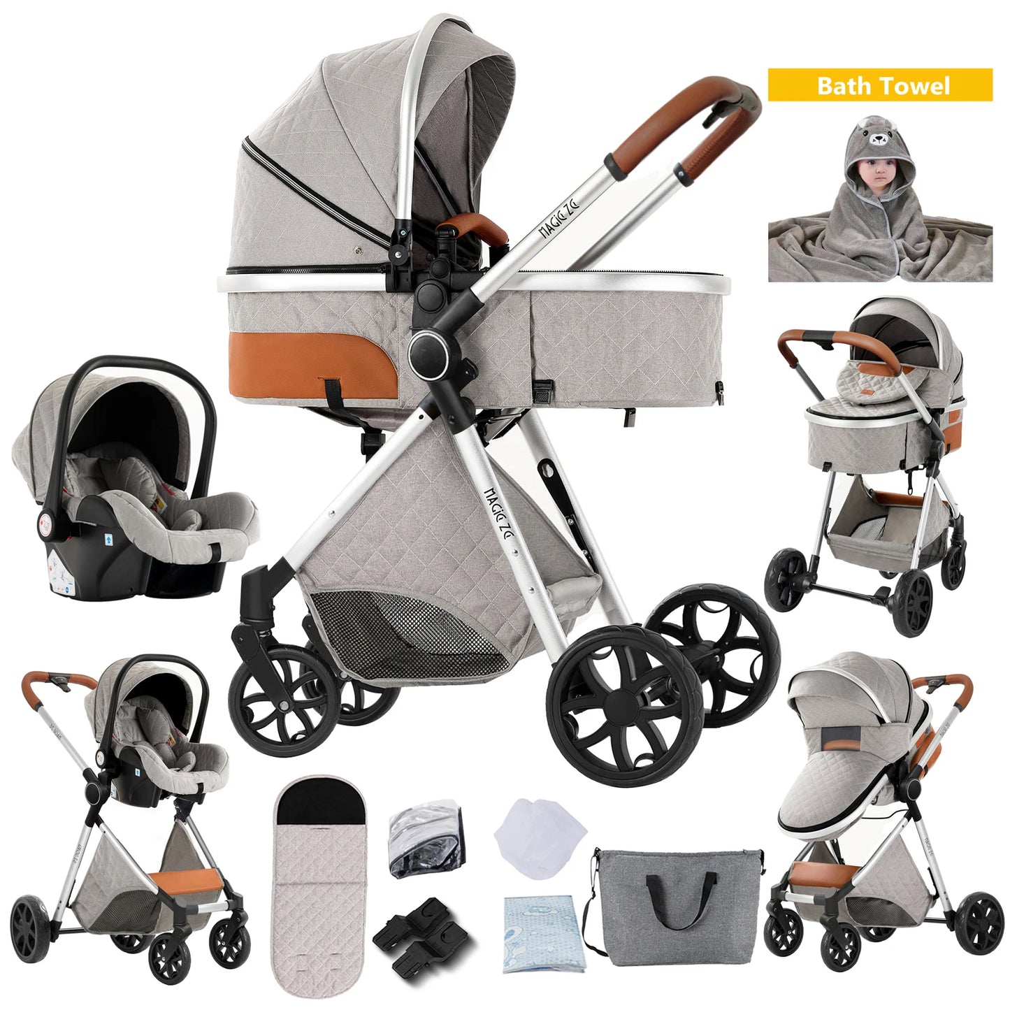 baby stroller infant car seat stroller 3 in 1 lightweight stroller travel system stroller newborn stroller bebe pram mother kids