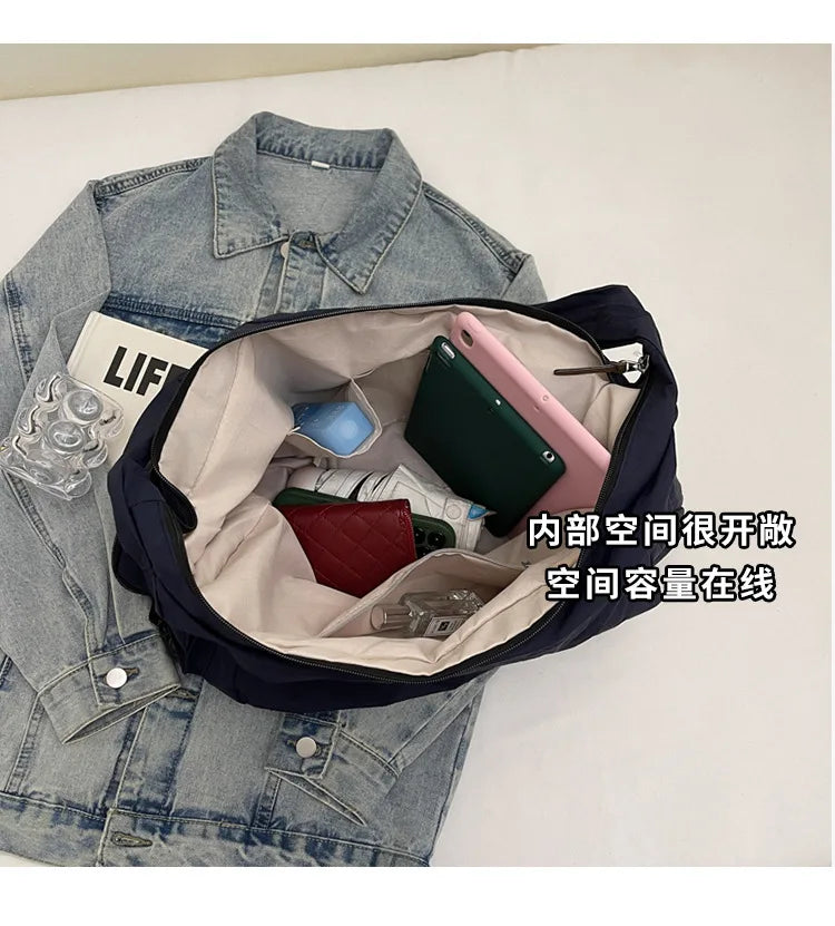 Women's Handbag Large Women Shoulder Shopper Bag Canvas Luxury Designer Cloth Tote Bags for Woman Big Female Daily Commuter City