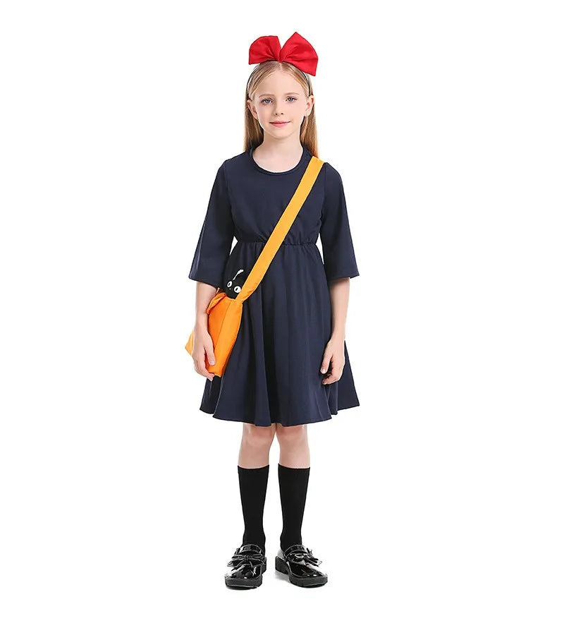 Children's Halloween Costumes Children's Clothes Little Witch Delivery Dress Miyazaki Hayao Cos Kiki Costume Love Live Cosplay