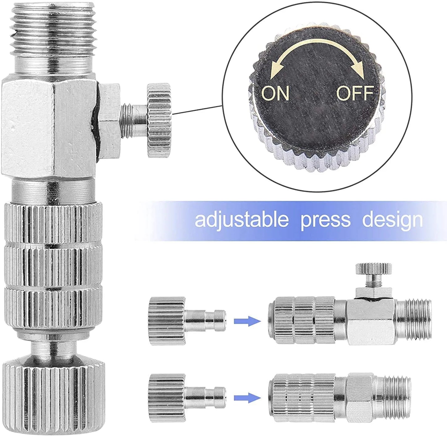 Joystar 14pcs Airbrush Adapter Set, Airbrush Quick Release Disconnect Couplers  for Air Compressor, Airbrush Hose