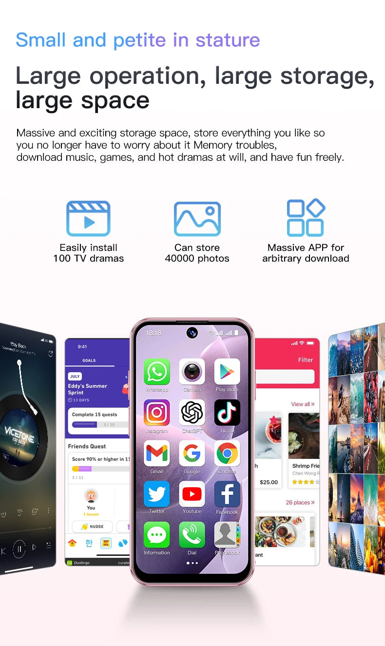 SOYES XS19 3G Smartphone 3.88inches MTK 2GB RAM 16GB ROM 5MP Camera Dual SIM Card Type-C Android Cellphone Face Unlock