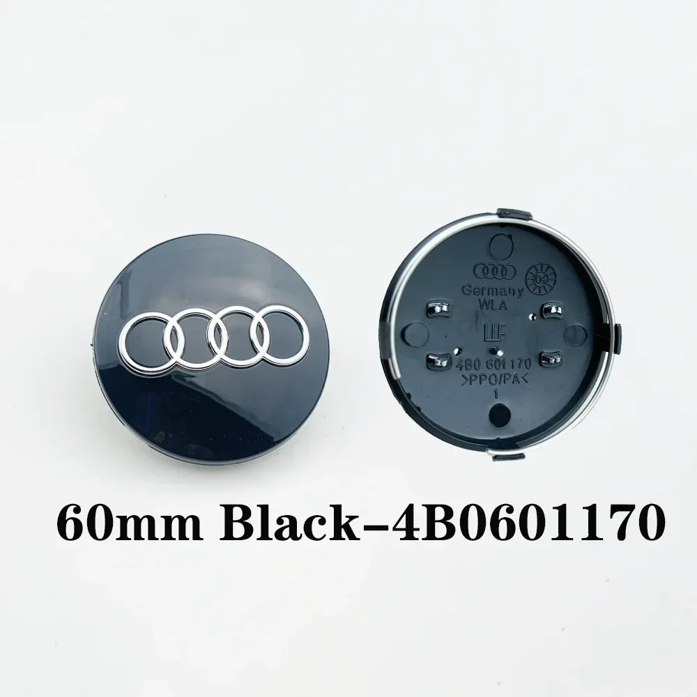 4pcs 60mm 61mm 68 69mm Car Styling Wheel Center Cap Hub Covers Badge 4B0601170 For Audi A3 A4 A5 A6 A7 A8 S4 S6 Car Accessories