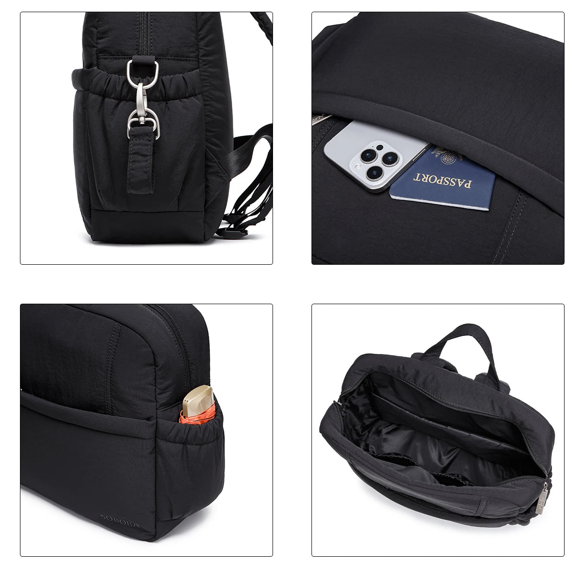 Large Capacity Diaper Bag Backpack Multifunctional Mommy Nappy Travelling Bag Baby Care Backpack with Stroller Straps
