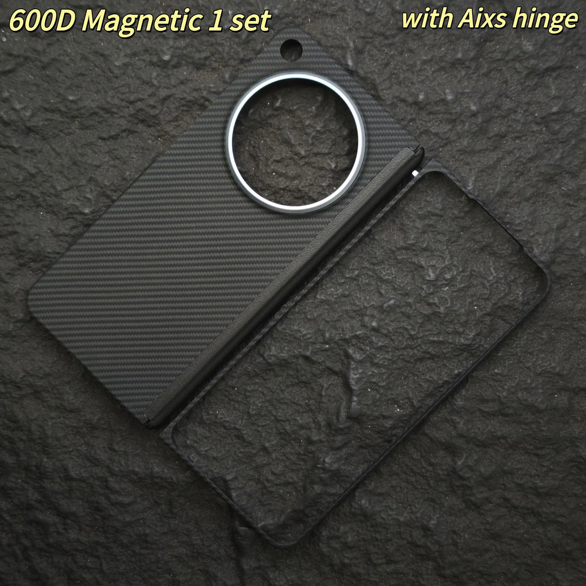 Carbon Hinge Case for Magsafe OPPO Find N6 Aramid Fiber Magnetic Hinge Phone Protection Case Central Axis Cover Ultra Slim Cover