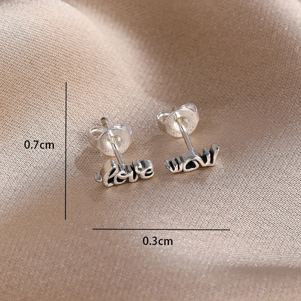 925 Silver Stud Earrings Hoop Earrings For Women Rose Flower Strawberry Butterfly Daisy Earrings Set Fashion Jewelry Gift