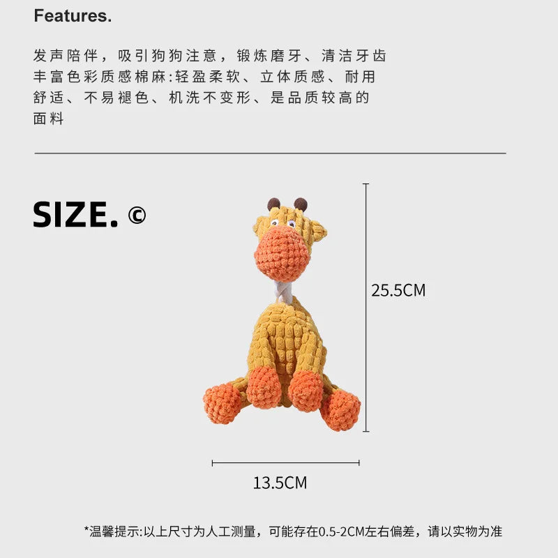 Pet Dog Plush Vocalizations Funny Donkey Toys Resistant to Biting and Grinding Teeth Interactive Vocalizations Pet Toys