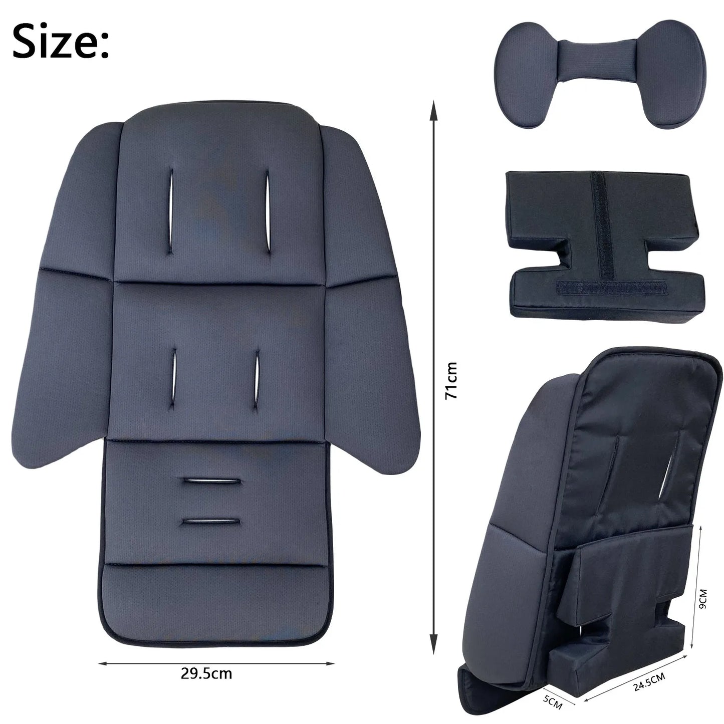 Universal Insert Liner Seat Compatible with Uppababy Vista V2, V3 Cruz V2 2 in 1 Newborn to Toddler Comfort Insert