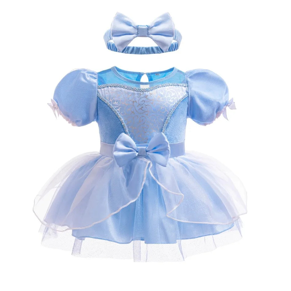 Baby Girls Princess Sofia Outfit Anna Elza Infant Baby Tutu Dress Kids Girls Costume Romper Aurora Belle Clothes Costumes Dress