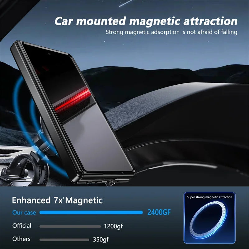 Matte Solid Color Phone Case for Honor Magic V2 RSR Hard Shell Protection Shockproof Film Protector with Holder Cover