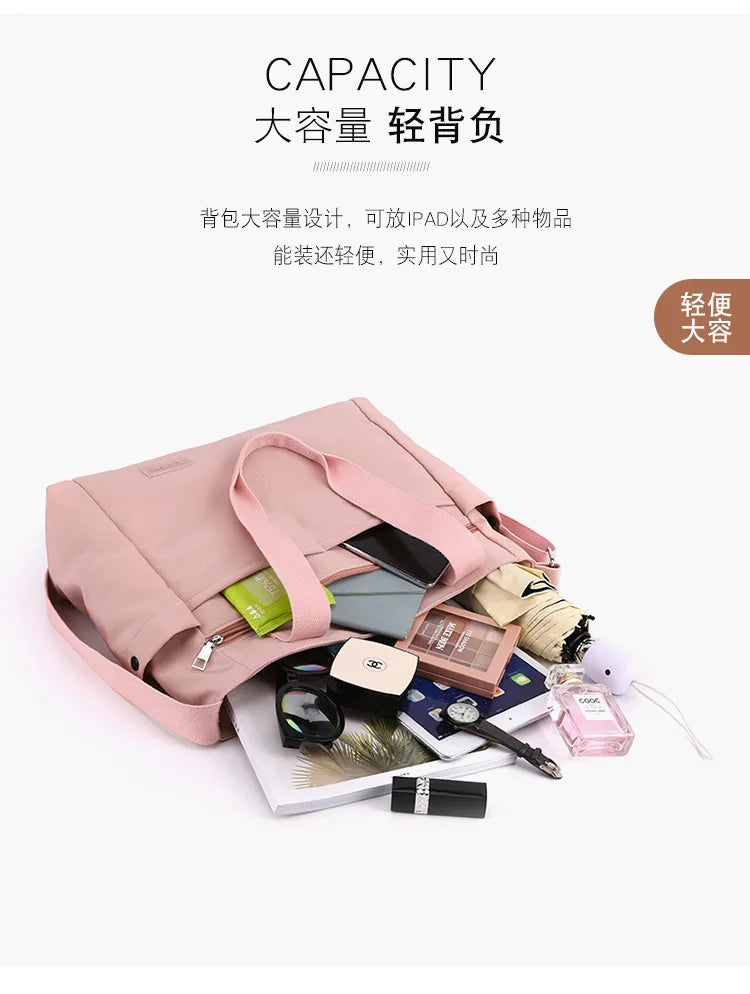 Women Bag Crossbody Nylon Large Capacity Shoulder Bag Lightweight Handbag Maternity Diaper Baby Bag For Mom Travel Dropshipping