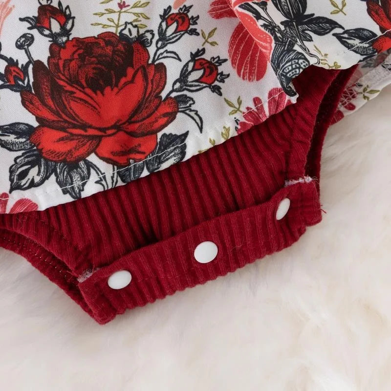 Summer Baby Girl Dress With Bowknot headband Striped Jumpsuit Cotton Dress For Newborn Floral Clothes Baby Crawling Clothes