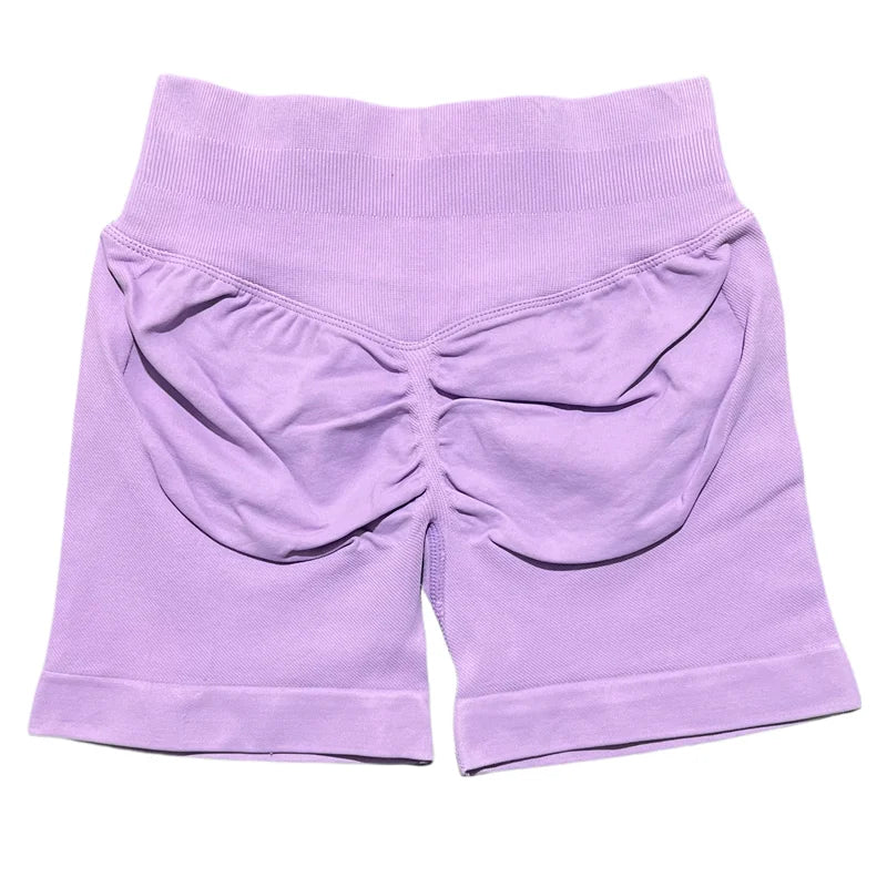 HISTELLO Sports Shorts 4.5‘’ High Waist Women Yoga Workout Shorts Seamless Leggings Stretch Fitness Sweatpants Gym Short