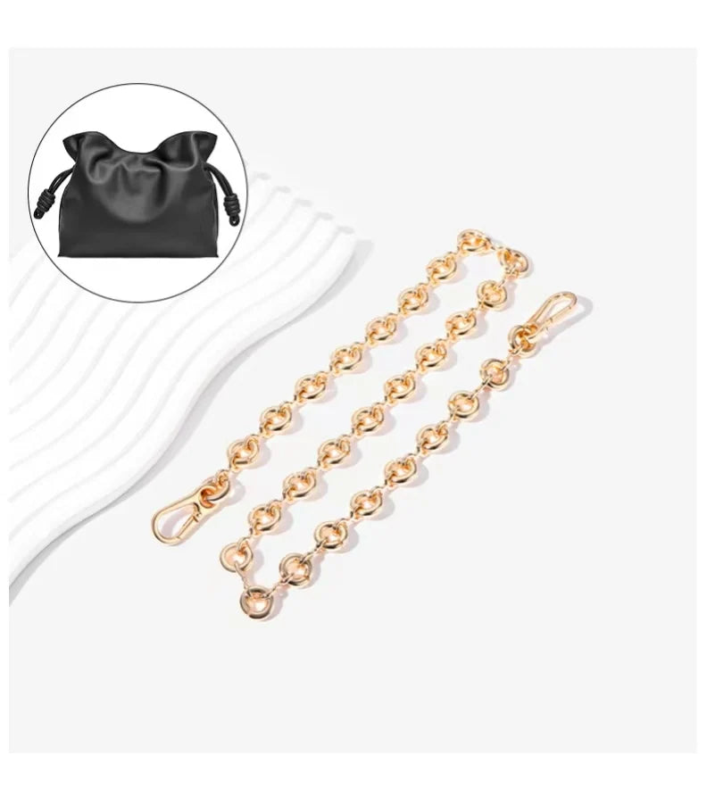 New Women Replaceable Alloy Bag Chain Strap Detachable Purse Handbag Bag Straps Resin Crossbody DlY Shoulder Bag Accessories
