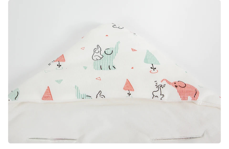 Baby Wrap Blanket For The Newborn With Windproof Hooded In A Infant Car Seat Autumn Warm Envelope For Discharge 0-6 Months