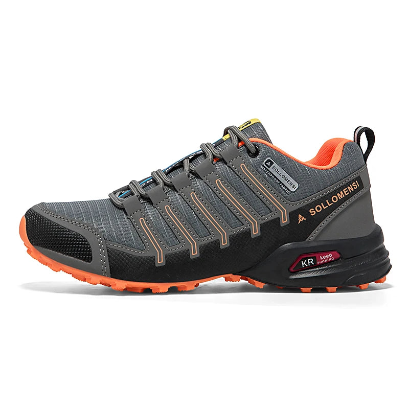 Men Shoes Men Casual Sports Shoes Outdoor Leather Hiking Travel Shoes Four Seasons Lightweight Breathable Mesh Walking Shoes