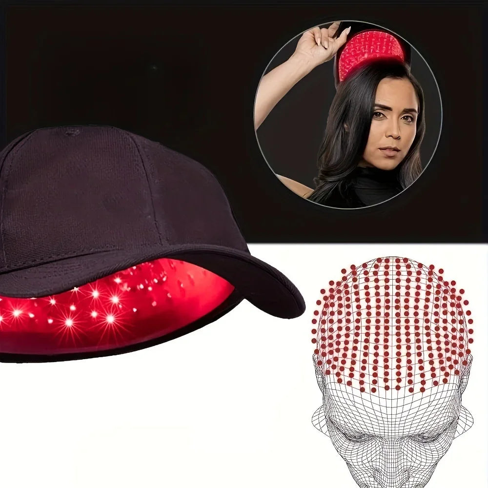 New 96Pcs Infrared LEDs 660nm&850nm Red Light Therapy Hair Growth Cap for Hair Regrowth Anti Hair Loss Relax Scalp Hair Care Hat