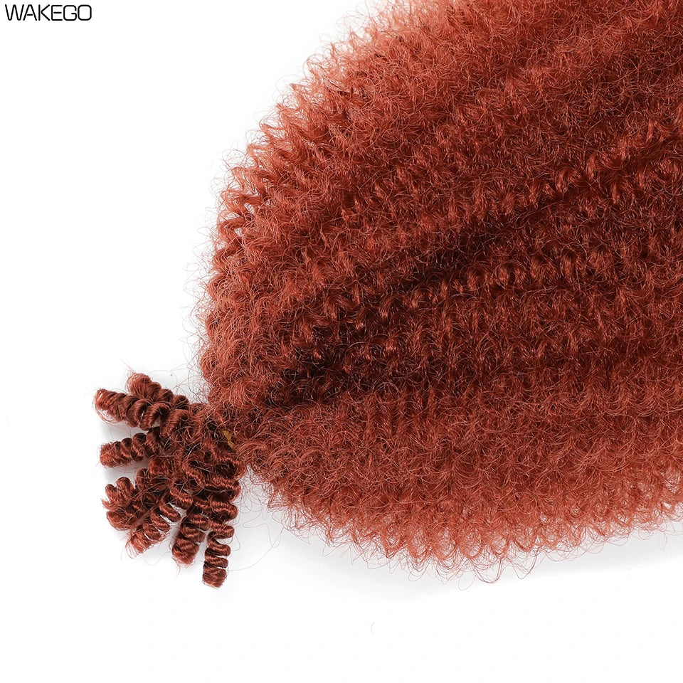 Marley Twist Braiding Hair Ginger Burgundy Ombre Brown Black Springy Afro Twist Hair PreFluffed Spring Twist Kinky Braiding Hair