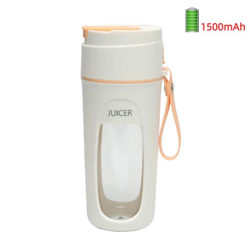 Portable Juicer Mini Electric Blender Multifunction Juice Maker Machine Fruit Mixers Extractors Smoothies Mixer 8 Blades 3000mAh