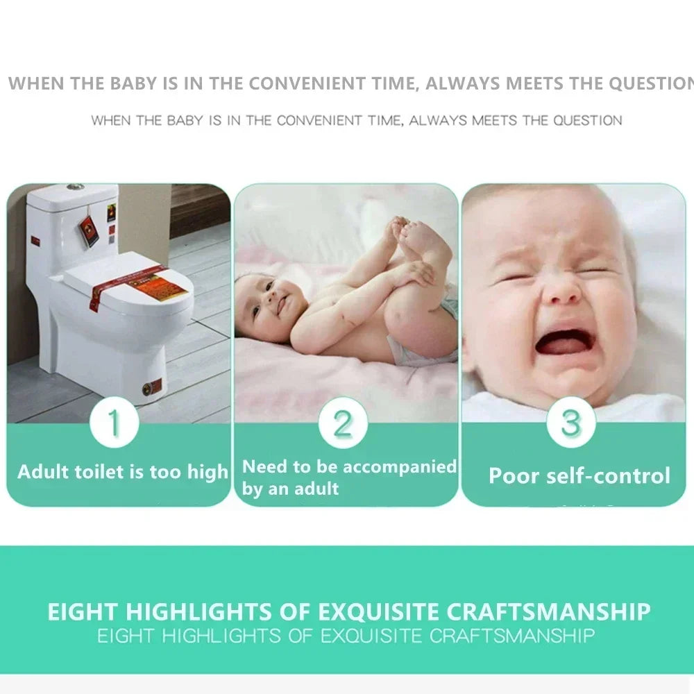Panda Baby Potty Boys and Girls Potty Training Seat Children's Pot  Urinal Infant Cute Toilet Seat WC -Free Cleaning Brush