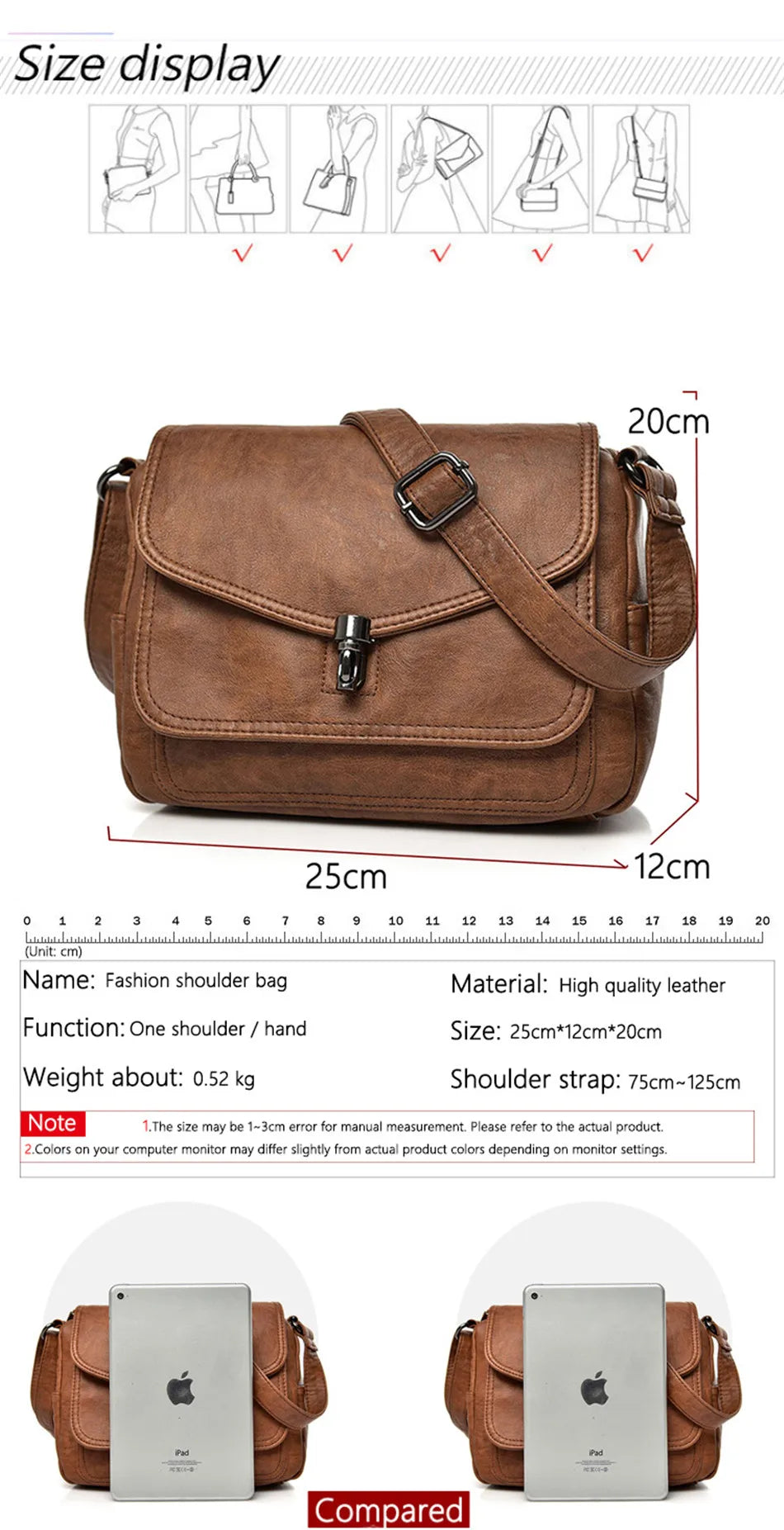 Vintage Soft Leather Women's Crossbody Bag Luxury Designer Handbag Small 2024 Sac a Femme Femmels' Shoulder Bags