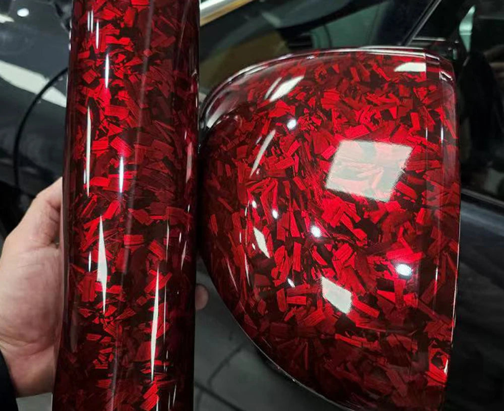 High Gloss Rearview Mirror Wrap Vinyl Car Tuning Stickers Car Styling Interior Films for Car Carbon Fiber Decals for Vehicle