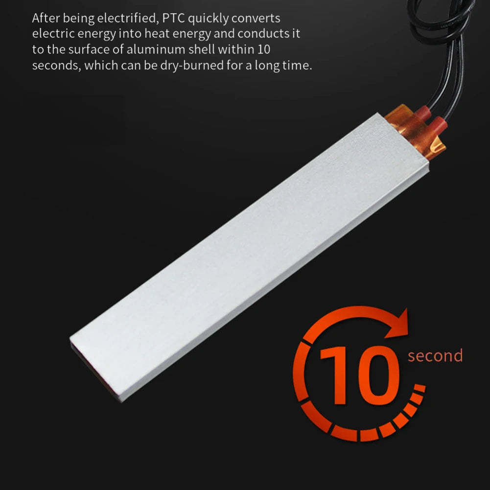 220V 100x21x5mm PTC Heating Plate PTC Heating Sheet Element Temperature 60-270℃ Temperature Heating Plate Electric Heater Access