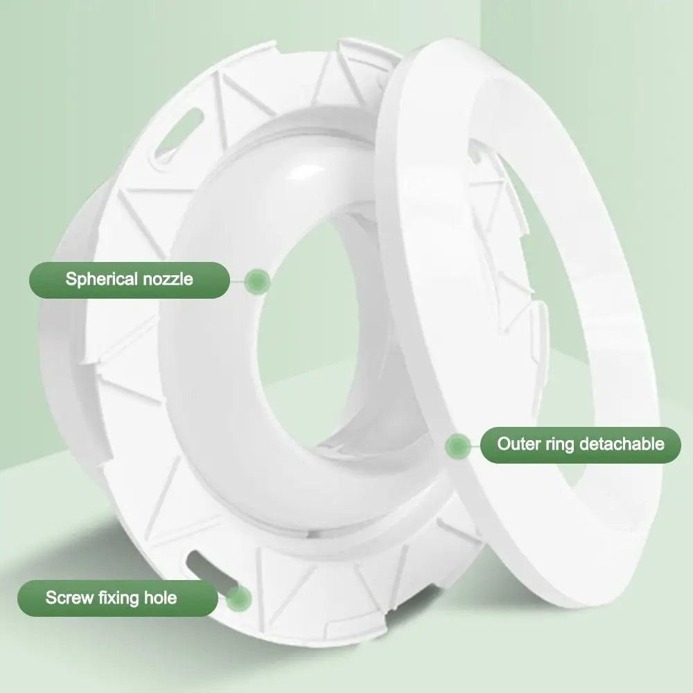 ABS Air Conditioning Exhaust Vents Adjustable Round Ventilation Nozzles 75/100/150/200mm Circular Jet Vents