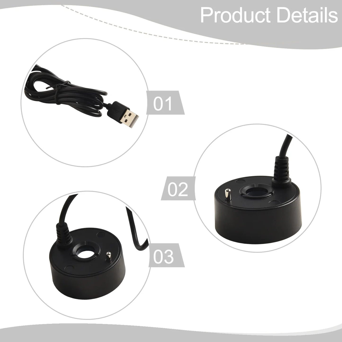 1 Pcs 5V USB Fountain Mist Maker Small Rockery Water Fish Tank Landscaping Mist Maker Garden Outdoor Sprayer