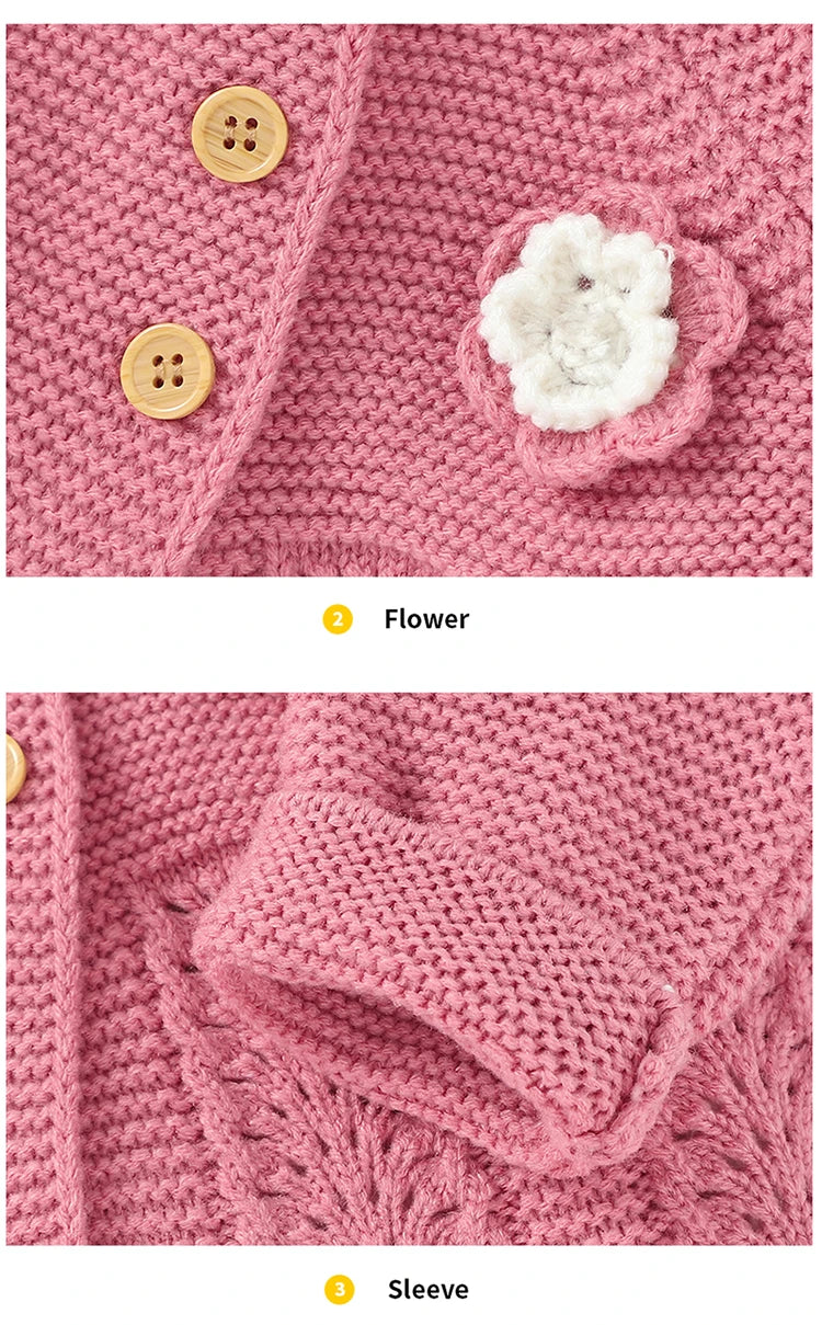 Baby Romper Set Knit Autumn Newborn Girl Boy Long Sleeve Coat Jumpsuit Outfit Hat 3PC Fashion Solid Infant Clothing Suit Sweater