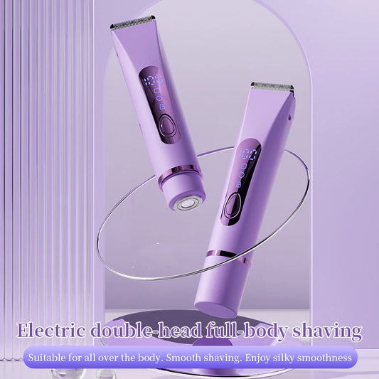 Woman Double Head Electric Shaver Dual Purpose Female Razor Body Epilator Leg Underarm Bikini Electric Hair Remover Trimmer