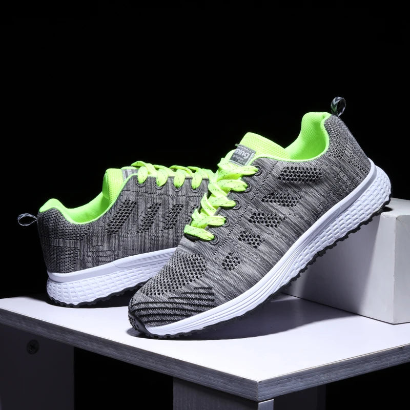 Breathable Women Running Shoes Lightweight Anti-slip Female Sports Shoes Outdoor Soft Women's Sneakers Lace Up Fashion Tennis