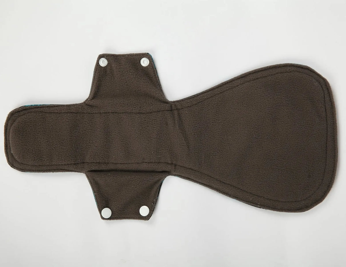 [Sigzagor] XXL Cloth Menstrual Pad Sanitary Bamboo Charcoal Reusable Overnight Post Partum 16in