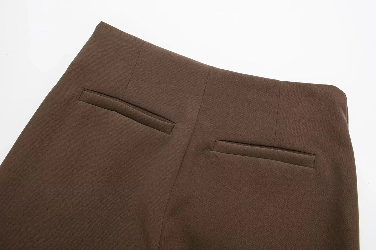 Women's Skort High Waist Brown Skirt Pants Stylish Summer Pink Black Mini Skirt Shorts Asymmetric Casual Off White Skort