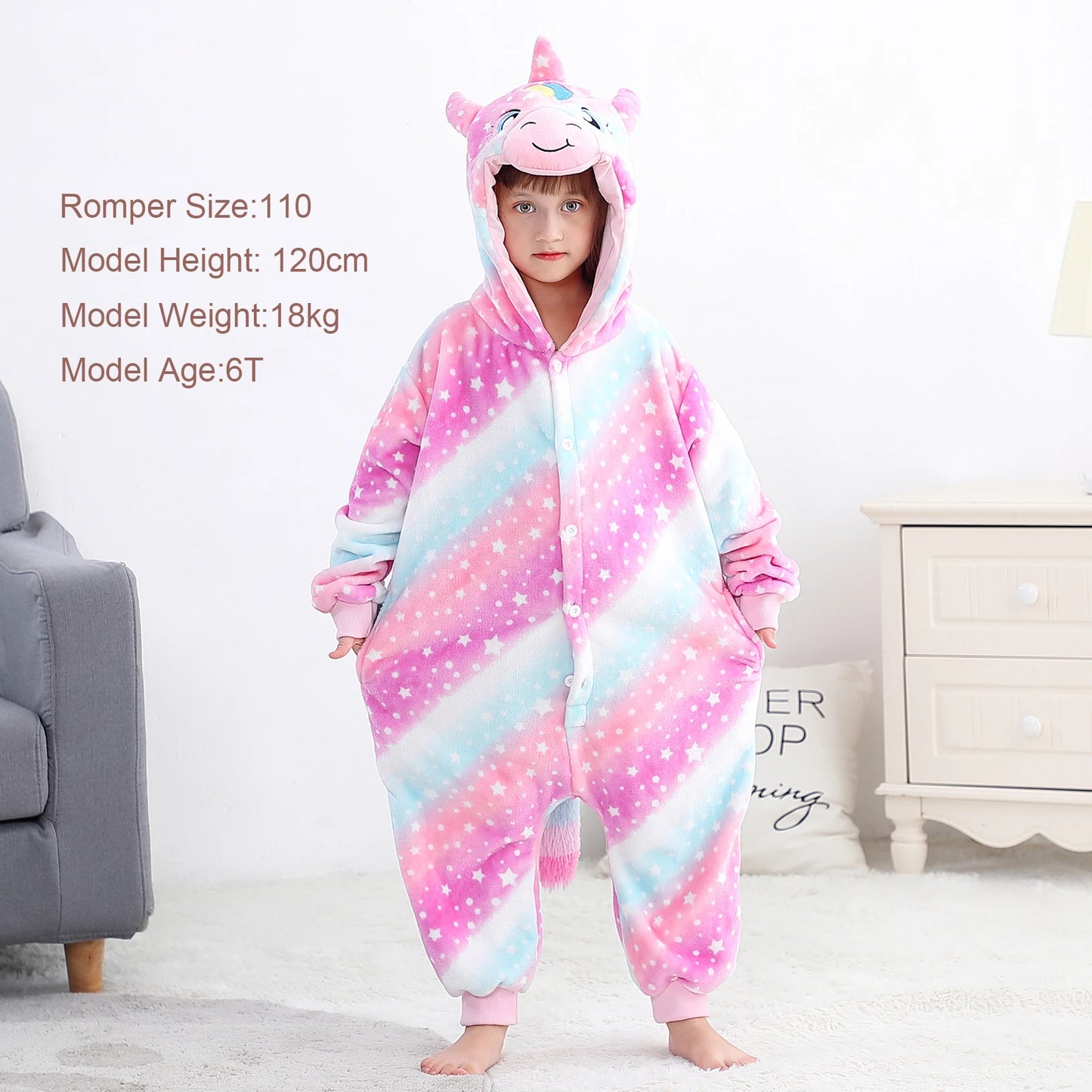 Kids Animal Capybara Kigurumi Costume Cosplay Cartoon Jumpsuit for Children Halloween Christmas Girls Boys Hooded Pajamas Onesie