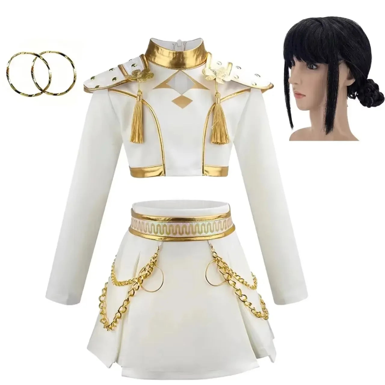 Halloween Girls Korean Fashion Cosplay Dance Costume Carnival Children's idol Roleplay theme Party Cool and stylish singing cost
