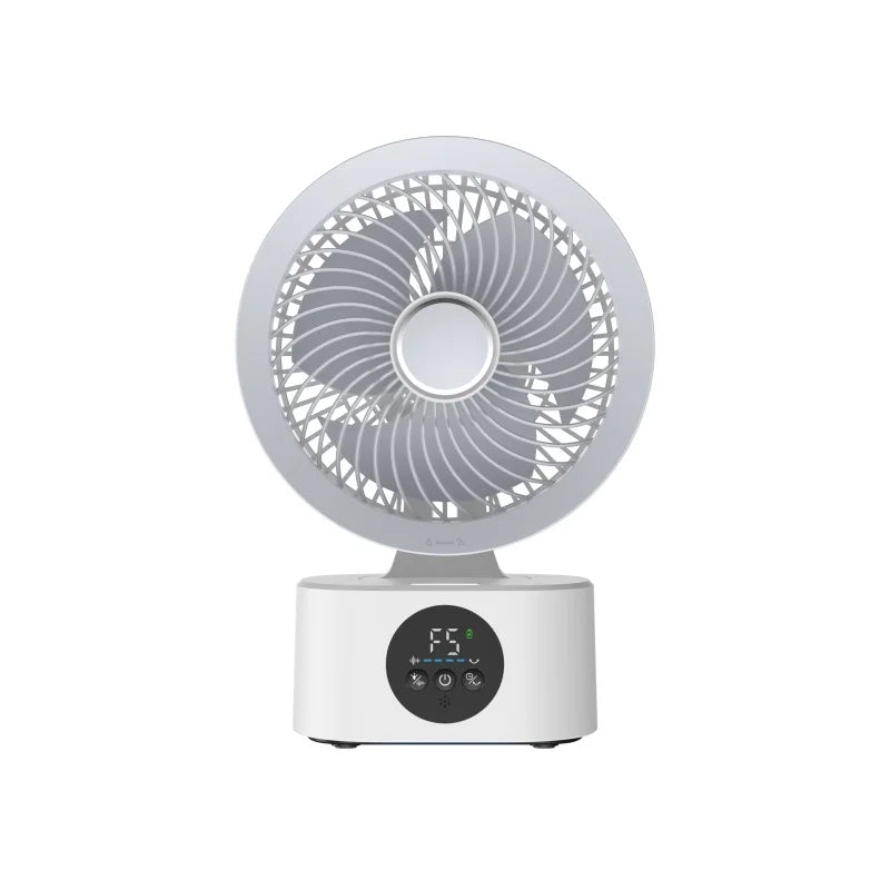 2026 New Upgrade Portable Rechargeable USB Wall Hanging Fan Remote Control Folding Shaking Head Fan With Nightlight Air