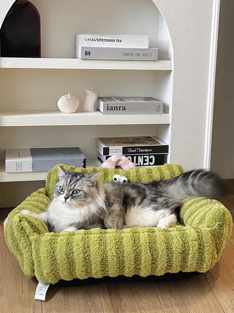 Cushion Winter Bed Puppy Special Sofa Kennel Winter Warm Pet Internet Celebrity Cat Nest Small Dog Dog Sleeping Mat