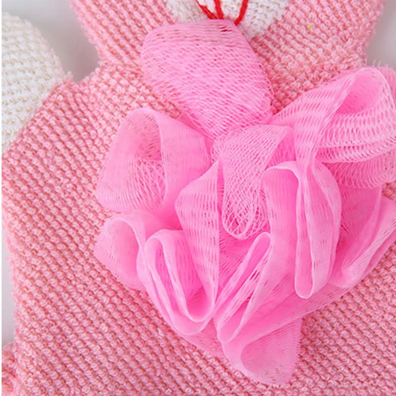 Cartoon Baby Bath Brushes Shower Wash Cloth Towels Soft Fabric Strong Water Absorption Cute Animals Style Kids Care Accessories